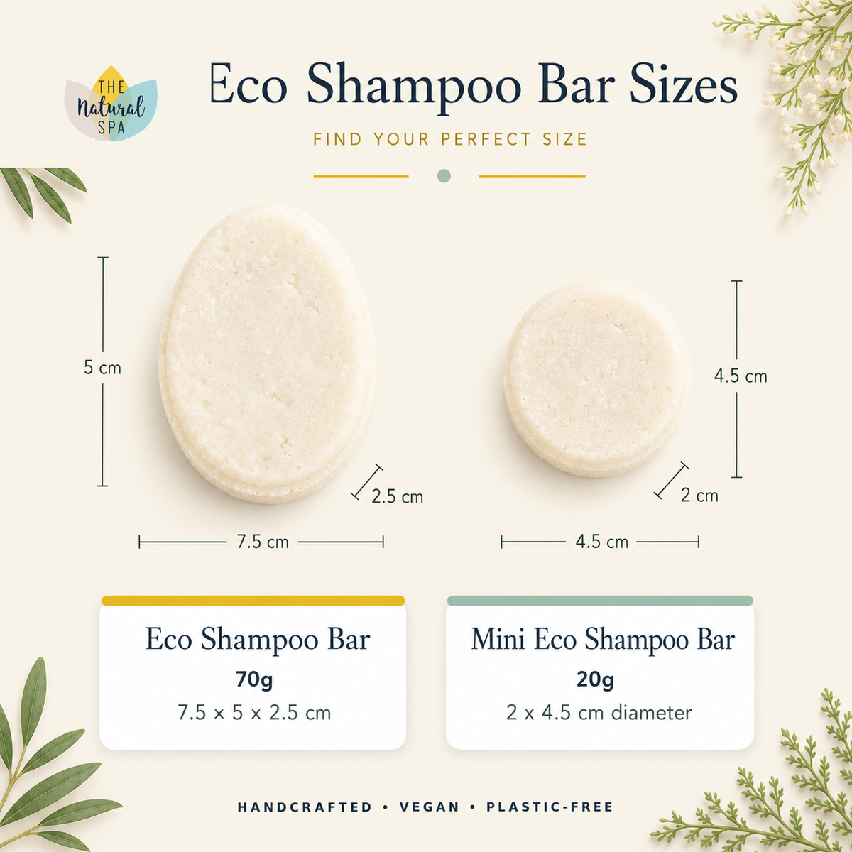 Rosemary Tea Tree ECO Shampoo Bar | Natural Non-Soap Hair Wash | Vegan & Plastic-Free Hair Care for All Hair Types